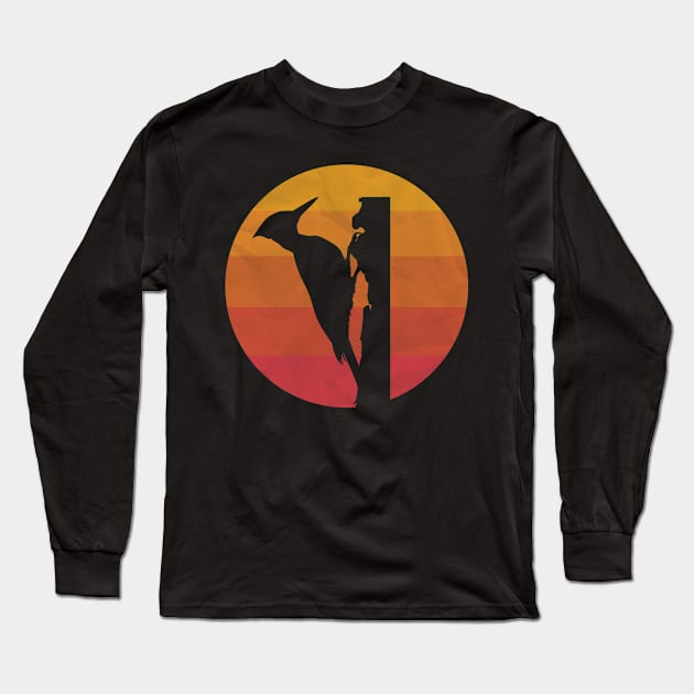 Vintage Woodpecker Long Sleeve T-Shirt by ChadPill